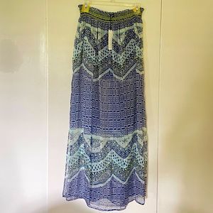 NWT Gypsy 05 Silk Panel Maxi Skirt Medium